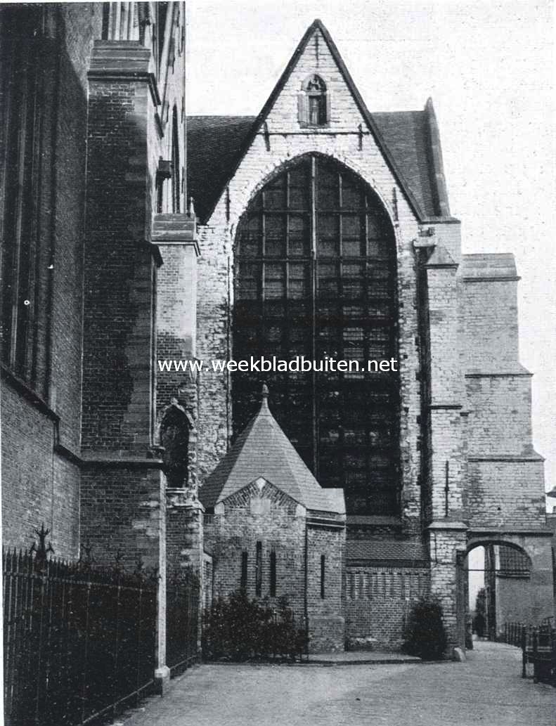 Bij de St. Janskerk te Gouda