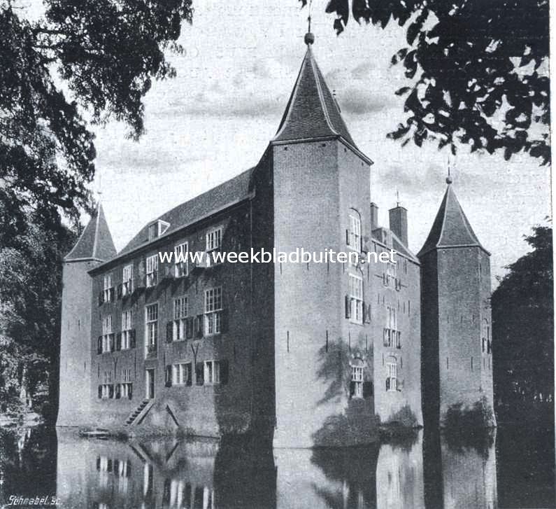 Het kasteel Nederhorst van ter zijde gezien