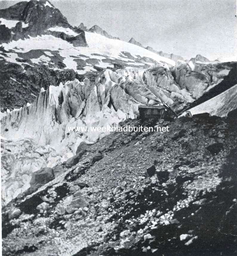 Rhnegletscher, gezien van de Furkastrasse
