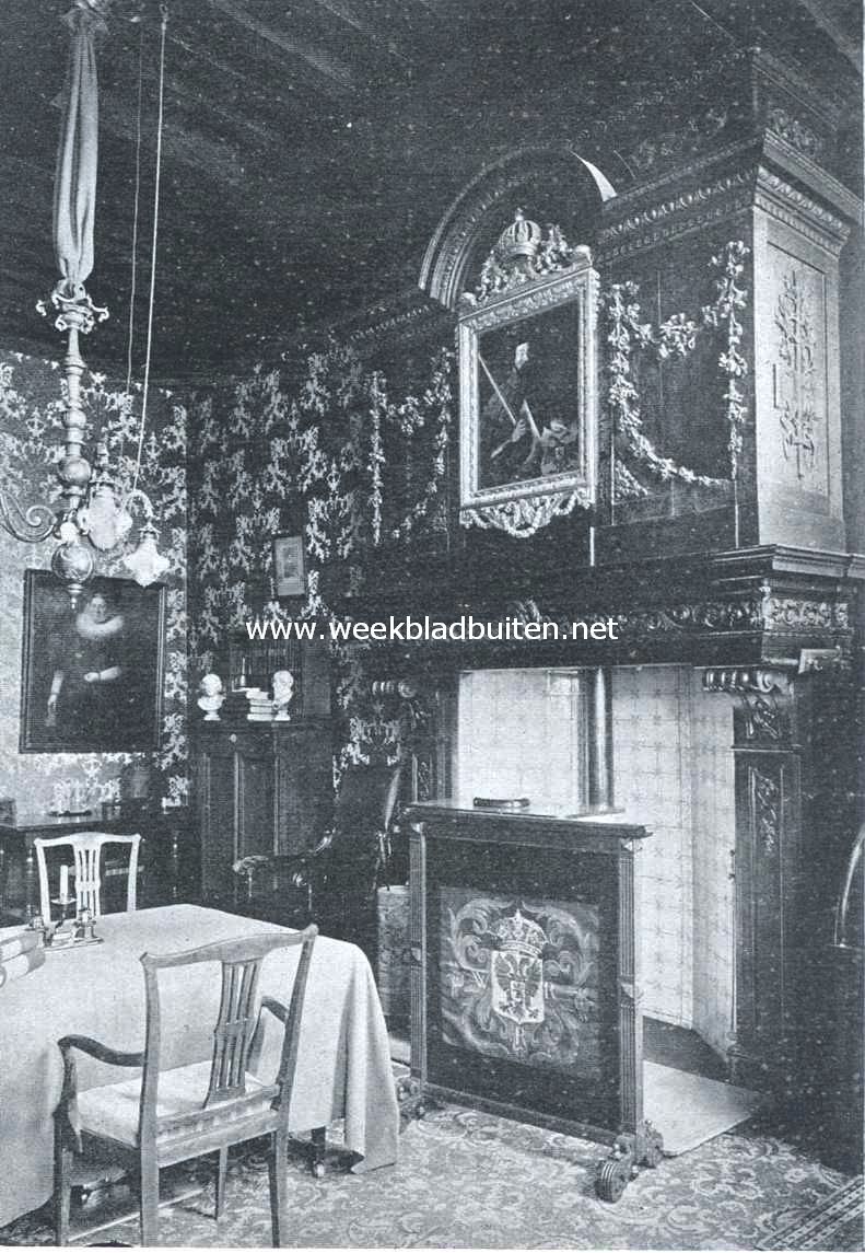 Hoek van de kamer van den dijkgraaf in het Gemeenlandshuis van Rijnland te Leiden
