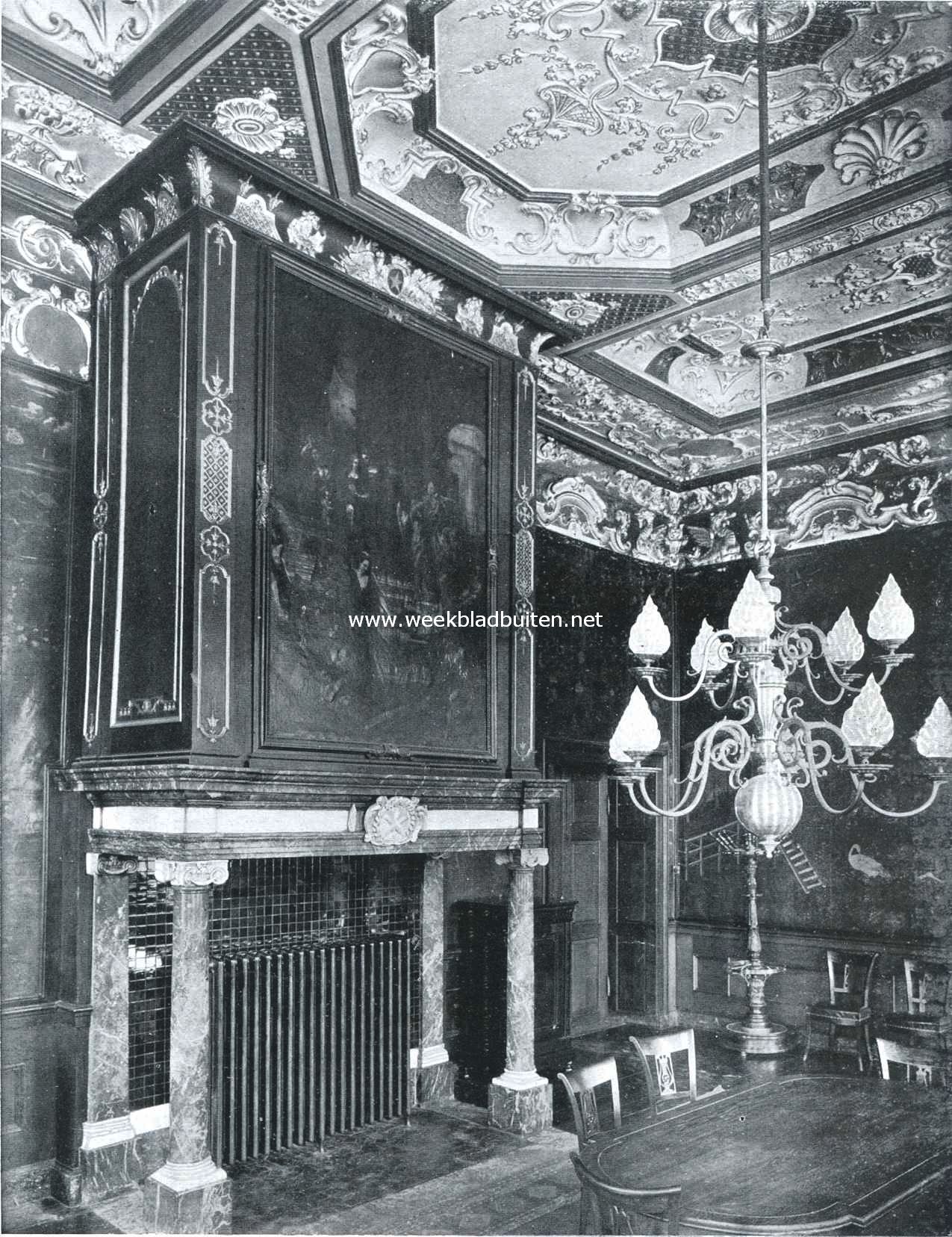 Hoek van de Burgemeesterskamer in het stadhuis te Maastricht