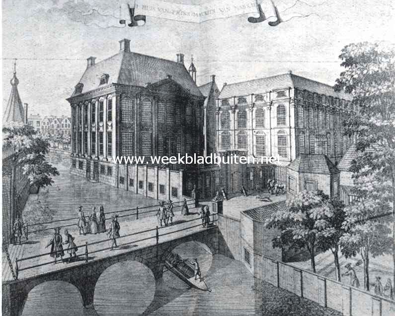 Het Mauritshuis in de 18de eeuw. Naar de prent in de Riemer