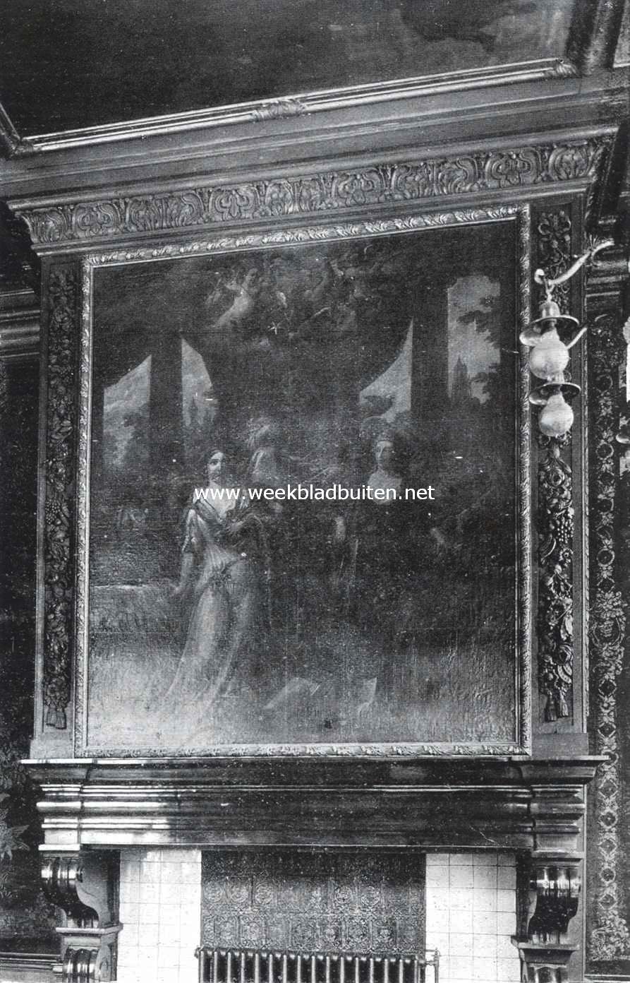 Het stadhuis van Maastricht. Schoorsteenstuk in de vroegere raadszaal, thans Wethouderskamer