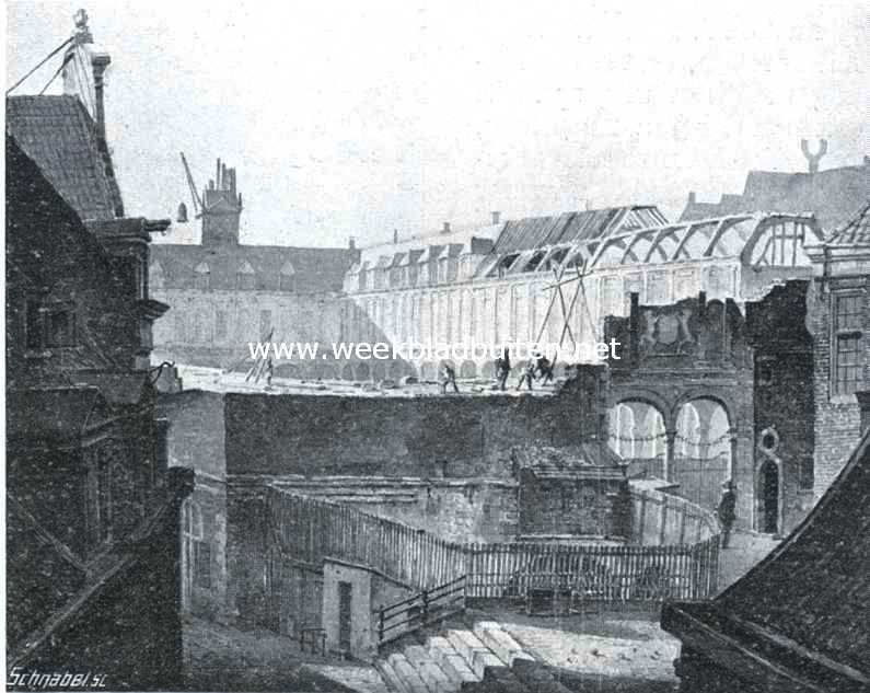 De drie Beurzen van Koophandel te Amsterdam. De eerste Koopmansbeurs te Amsterdam onder sloopershanden, in Maart 1837