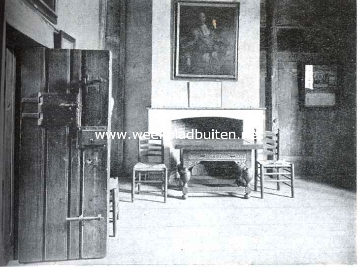 Het Binnenhof. Vertrek in de Gevangenpoort, waar Cornelis De Witt gevangen heeft gezeten