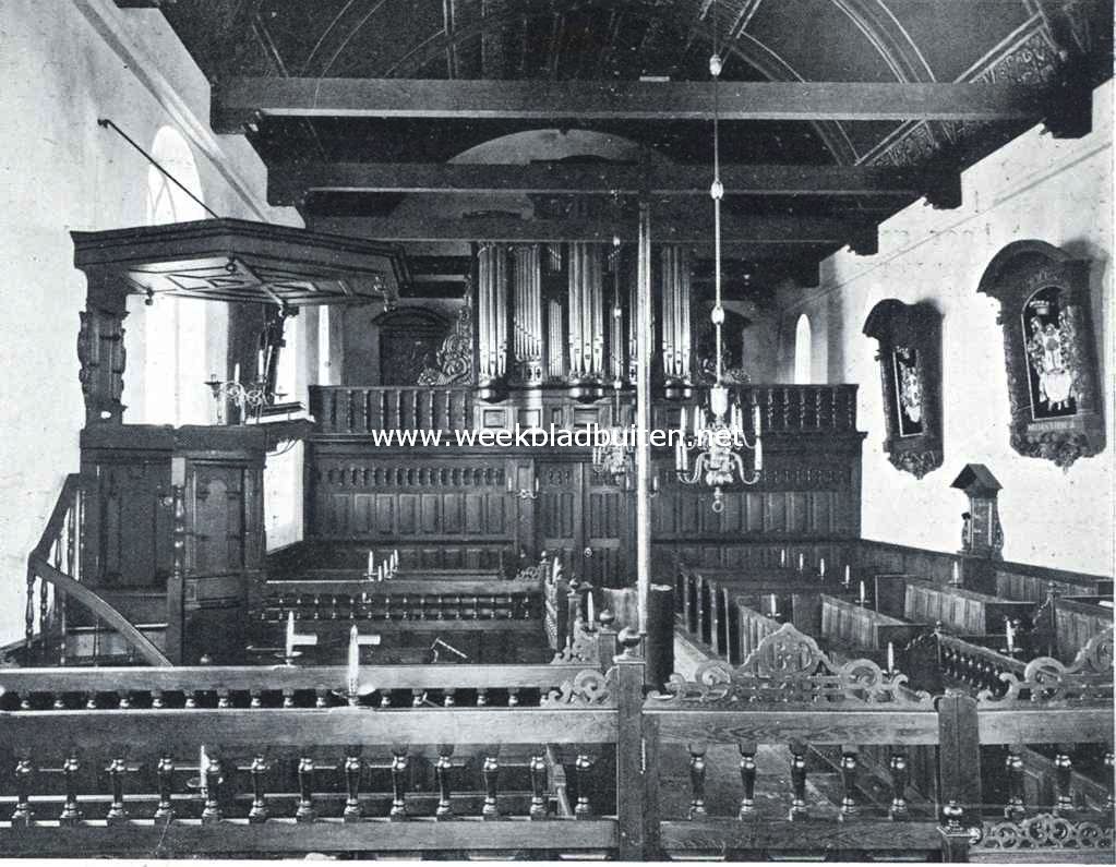 Intrieur van het kerkgebouw te Oudega
