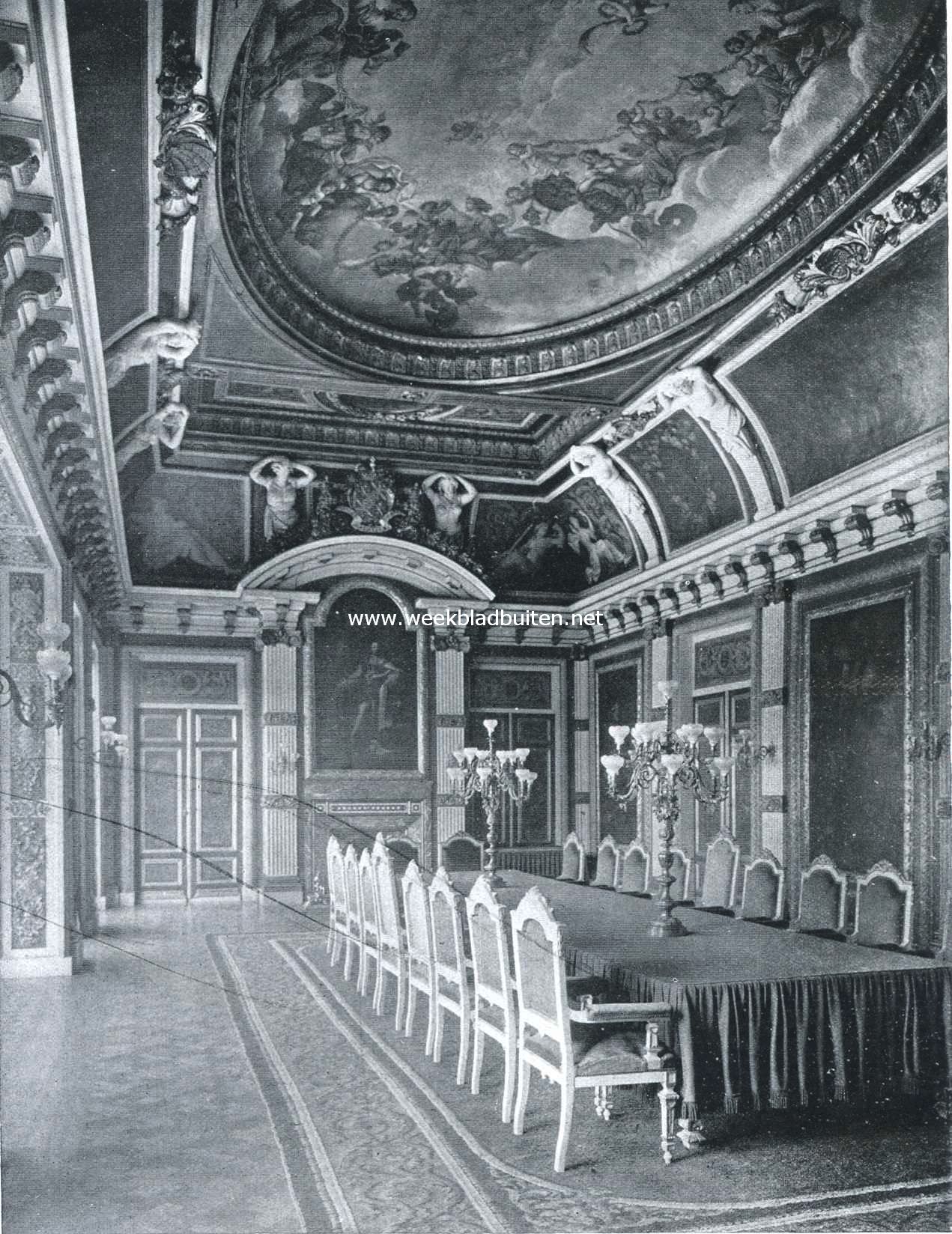 Het Binnenhof. De Trveszaal in het Departement van Waterstaat