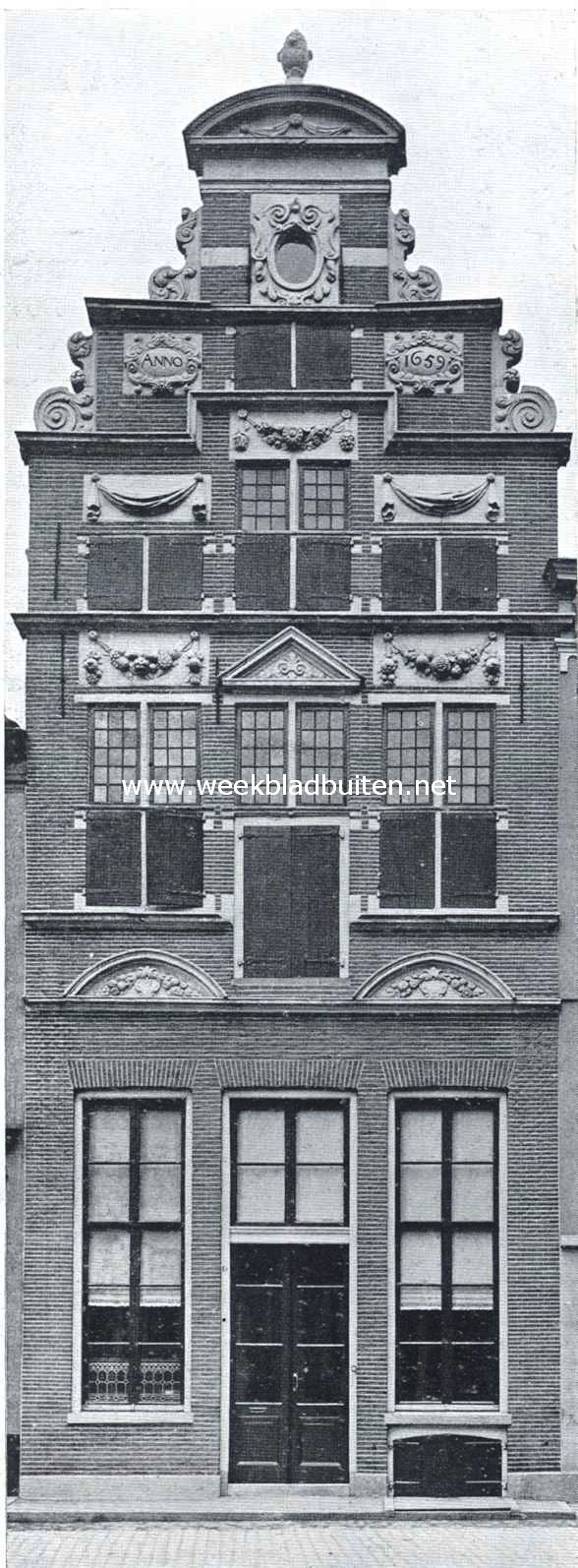 Oude gevel aan de Kleine Poot te Deventer