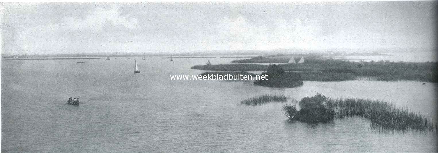 De Loosdrechtsche Plassen. Waar de Drecht uit de Plassen komt