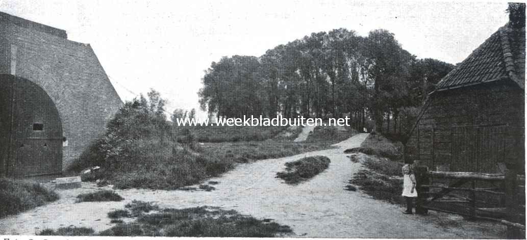 De overblijfselen van Geertruidenberg's omwalling nabij de voormalige Koepoort