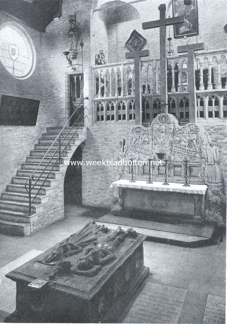 Brugge. Benedenkapel in de Jeruzalemkerk
