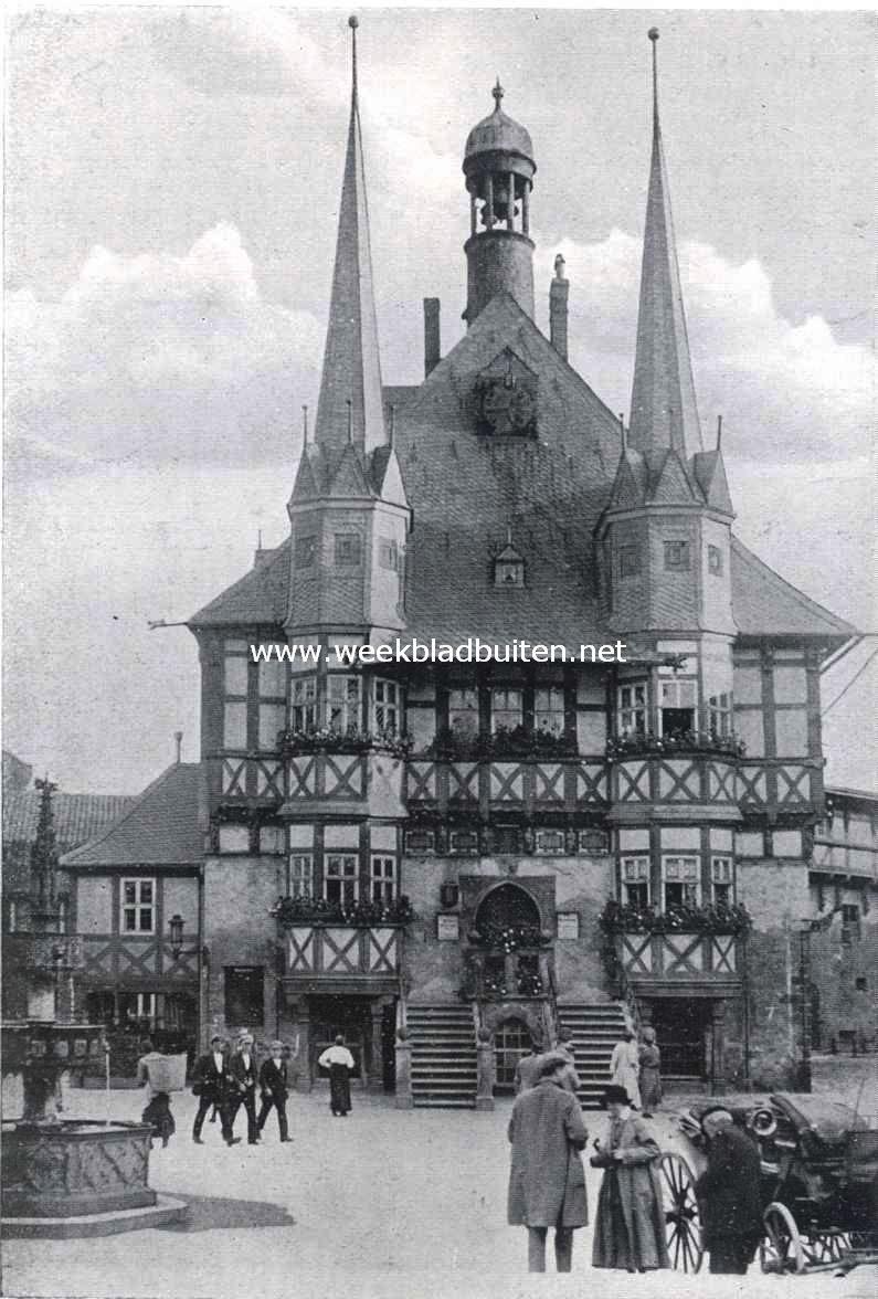 Het raadhuis te Wernigerode (Harz)