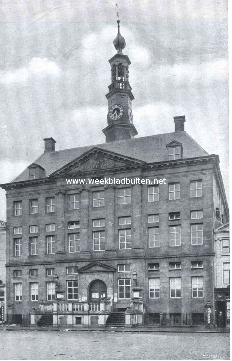 Het stadhuis te 's-Hertogenbosch. Voorgevel