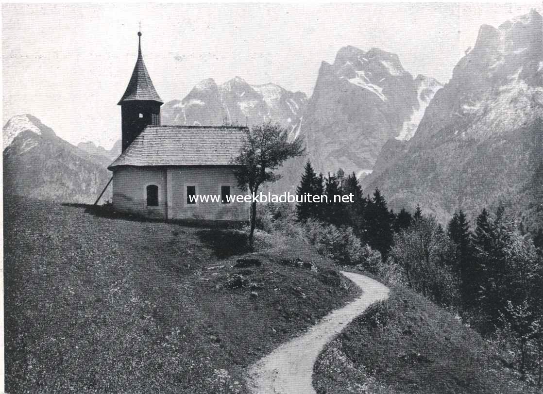 In het wilde Kaiser-gebergte bij Kusstein