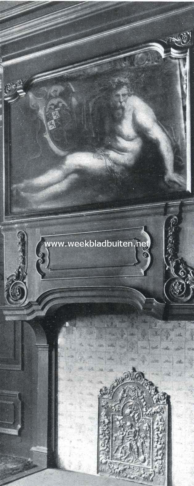 Schoorsteen in de burgemeesterskamer van het stadhuis te 's-Hertogenbosch