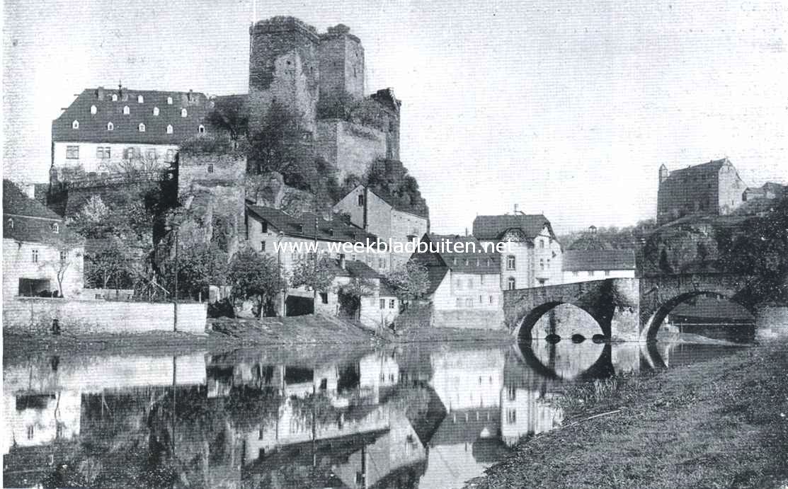 Het oude slot Runckel aan de Lahn