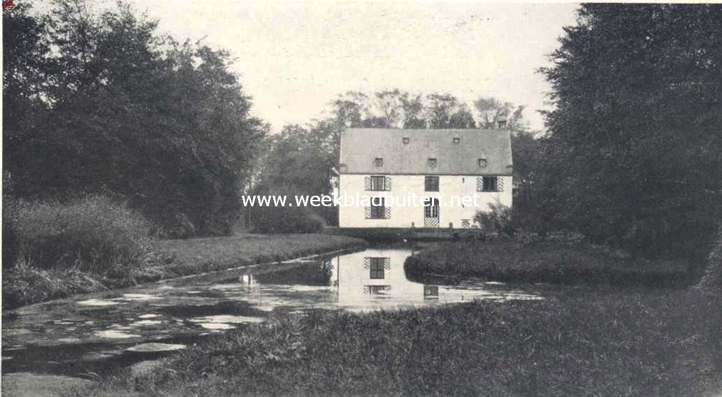 Huis Te Zaanen onder Schoten. Achter het Huis Te Zaanen