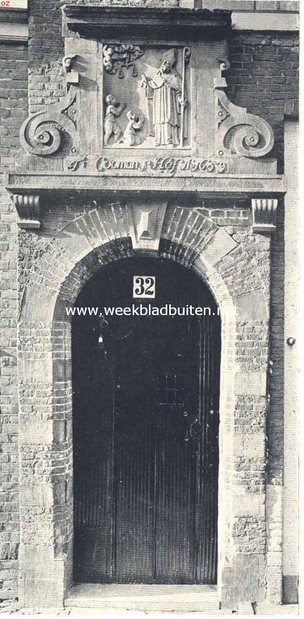 Haarlemsche hofjes. Poortje van het voormalige Coomanshofje