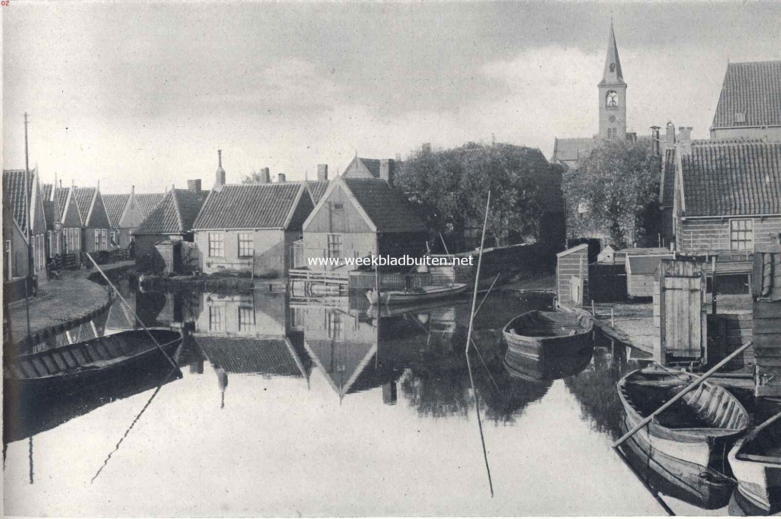 Volendam en de haringvangst. Dorpsgezicht te Volendam