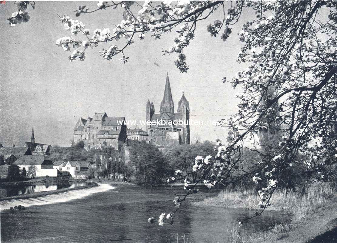 Voorjaar aan de Lahn bij het stadje Limburg