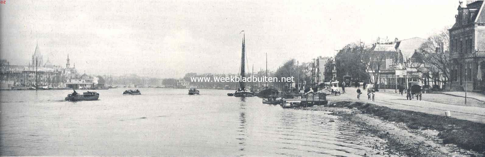 Langs den Amstel. Amstel-panorama bij Schollenburg