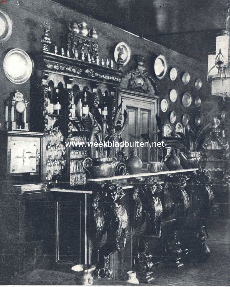 Een kunstzinnige kastelein. Buffet in caf 