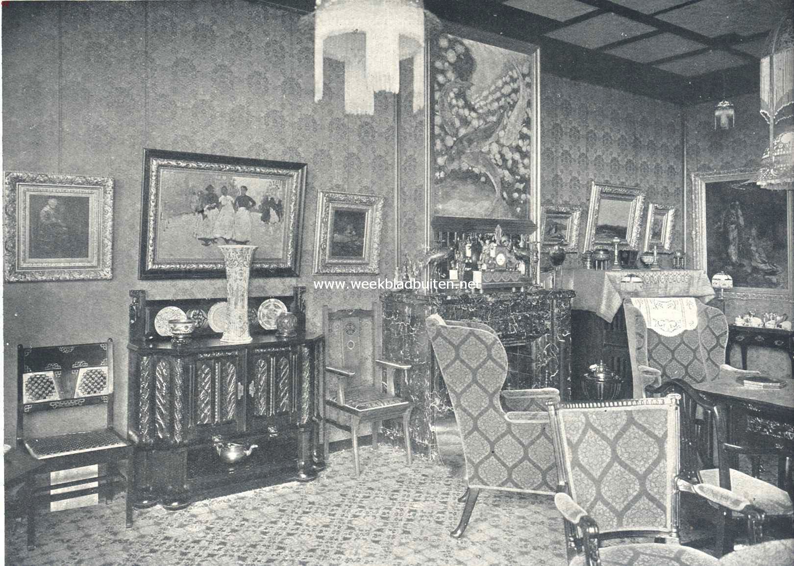 Het moderne landhuis. Kijkje in de middenkamer 1