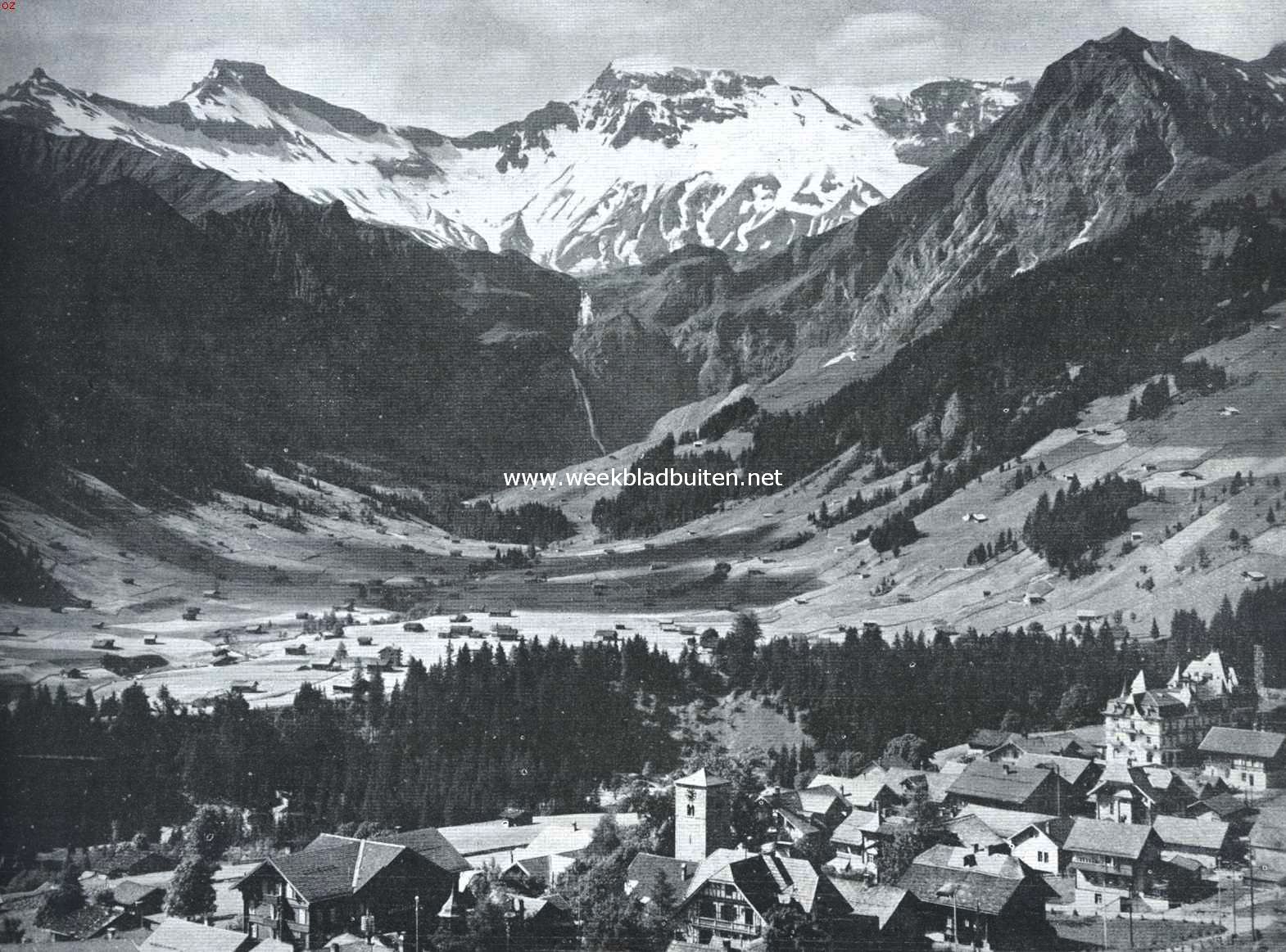 Adelboden met Wildstrubel en Groszen Lohner