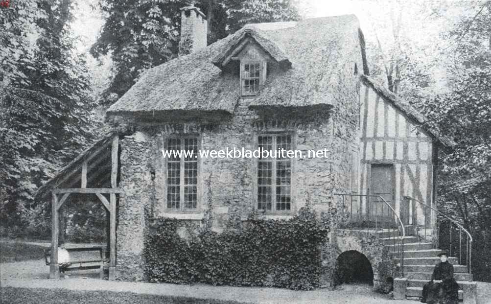 Paleizen en kasteelen om Parijs. Huisje van het gehucht bij Petit Trianon