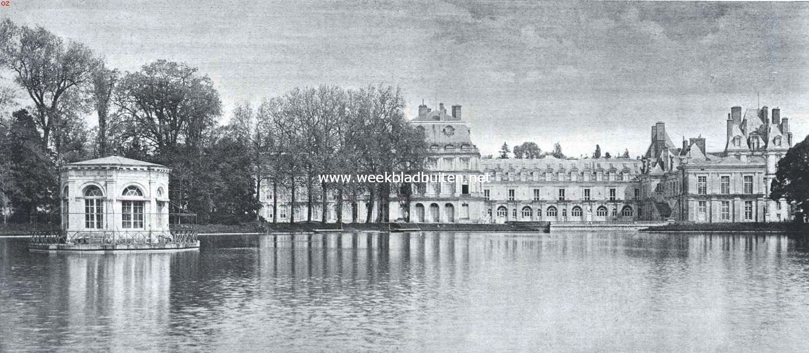 Paleizen en kasteelen om Parijs. Fontainebleau. Cour des Fontaines