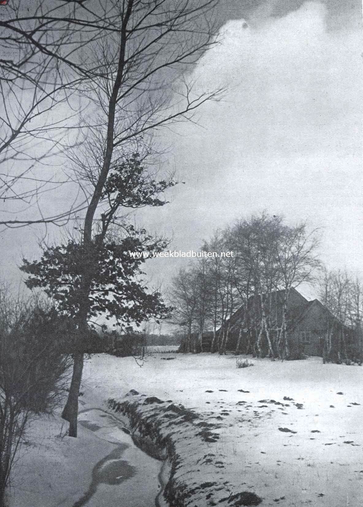 Wintergezicht aan den Oelerweg te Hengelo