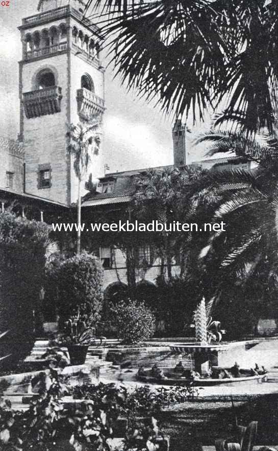 Florida. Binnenhof van het hotel Ponce de Leon, St. Augustin