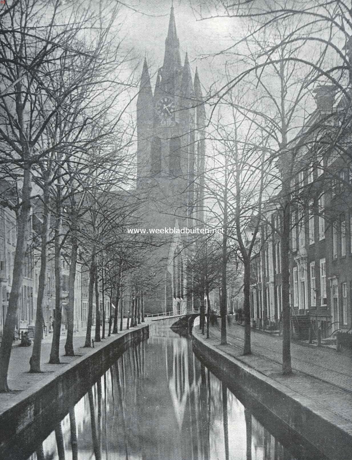 De Oude Delft te Delft in de winter