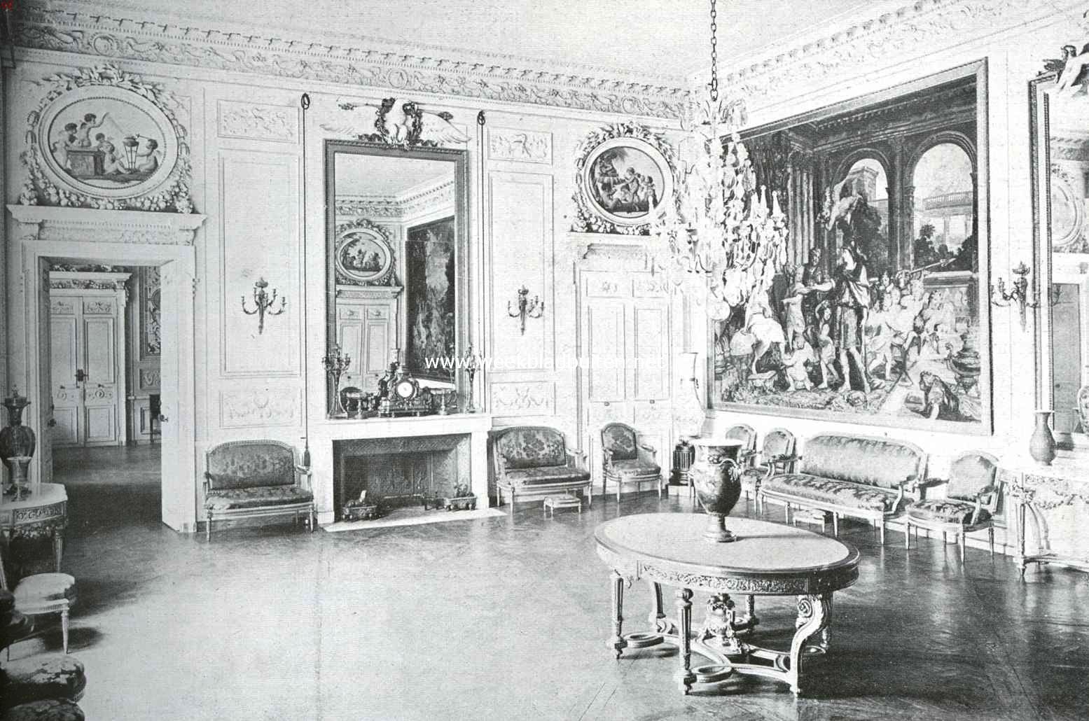 Paleizen en kasteelen om Parijs. Het kasteel van Compigne. De salon van Marie Antoinette of der buitenlandsche vorsten