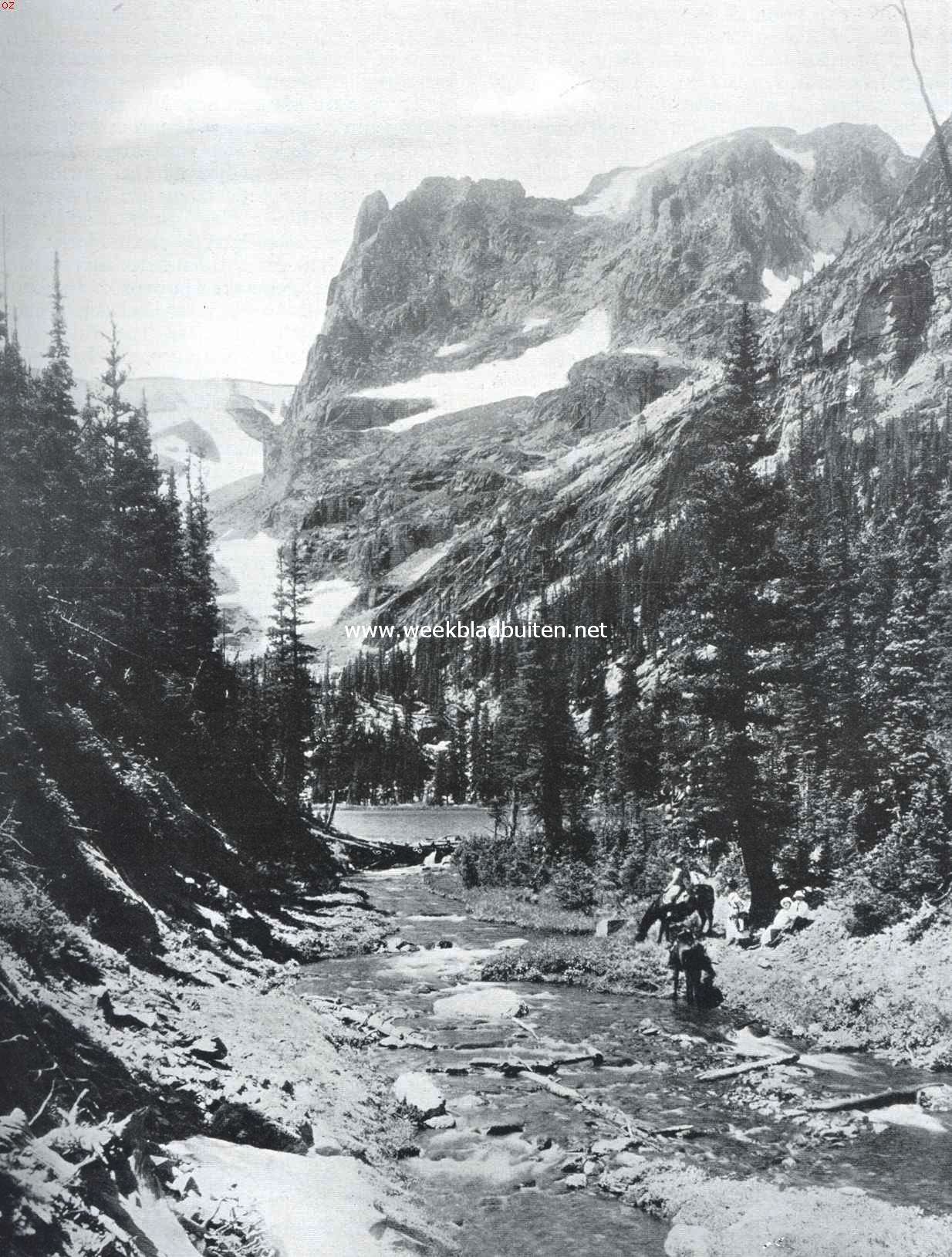Het Odessa Lake in het Rocky Mountain National Park, staat Colorado, ten noordwesten van de stad Denver