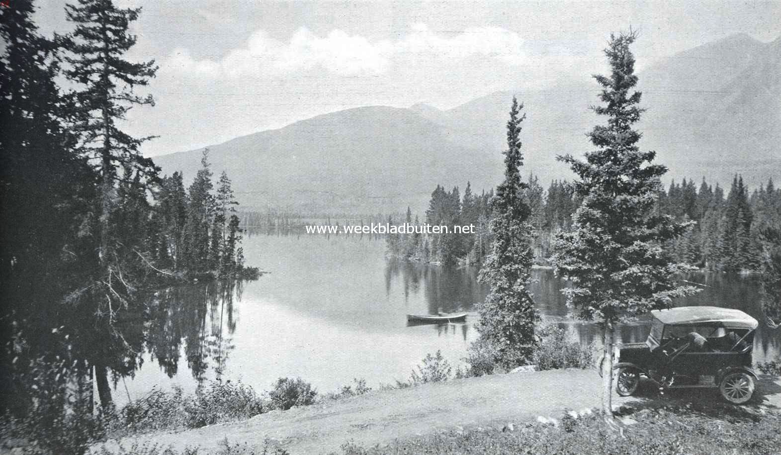 Het Jasper National Park. Pyramid Lake