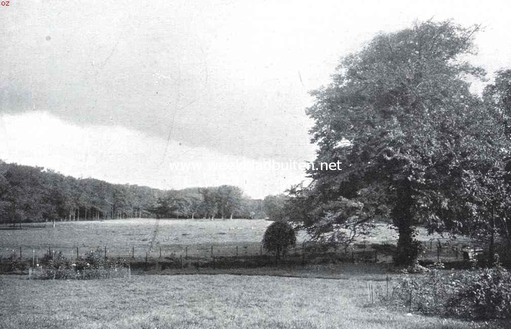 Ockenburgh. Kijkje over de weide op Ockenburg