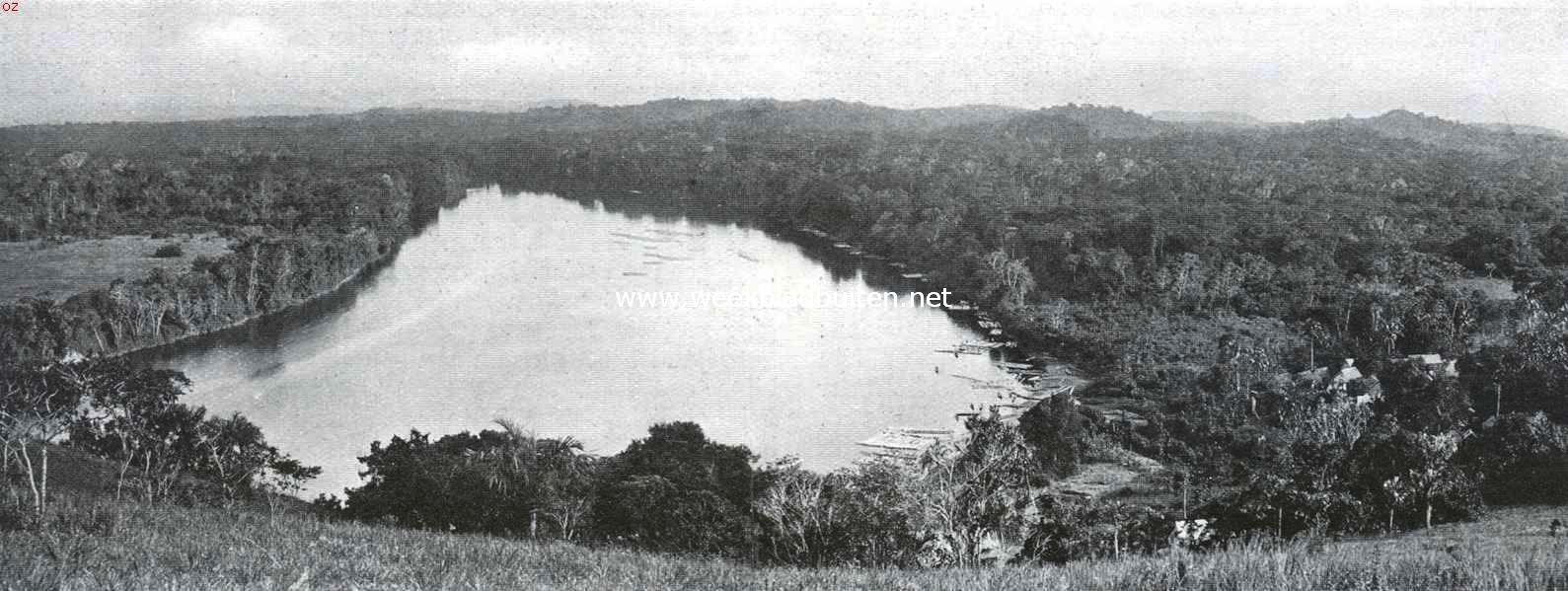 De plantage Berg en Dal in Suriname. Bij de plantage Berg en Dal