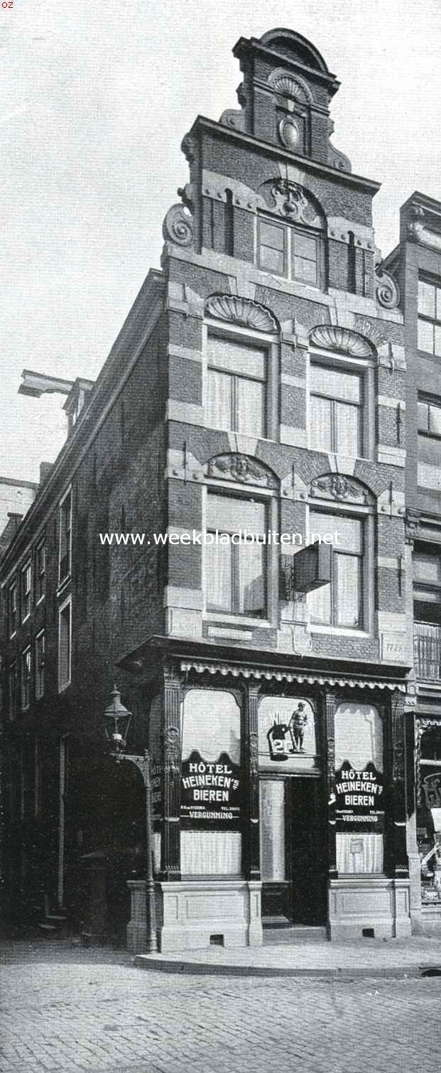 Amsterdamsche gevels. Gevel aan de Warmoesstraat te Amsterdam