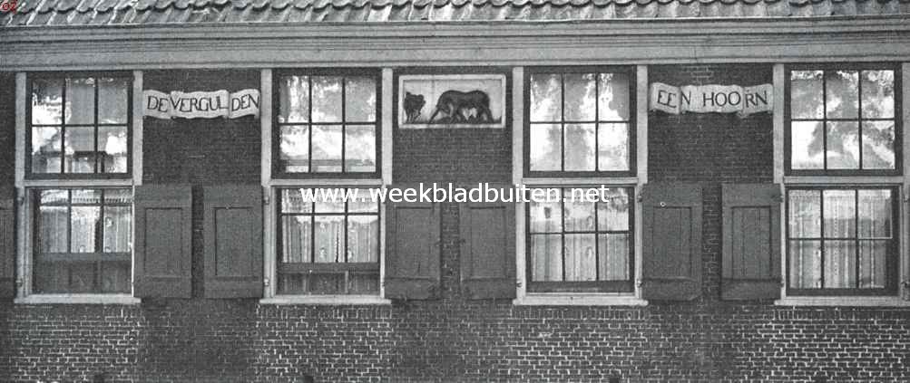 Een oud boerderijtje bij Nieuw-Amsterdam. Dtail van den zijgevel der boerderij 