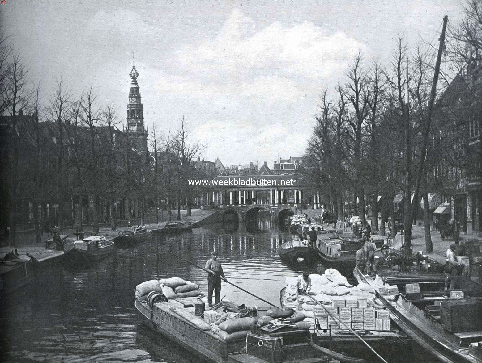 Leiden. Nieuwe Rijn met Koornbrug