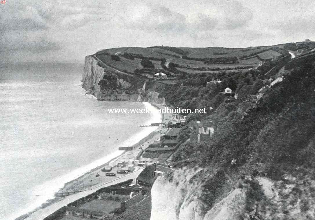Aan Engeland's Zuidoostkust. St. Margaret's Bay nabij Dover