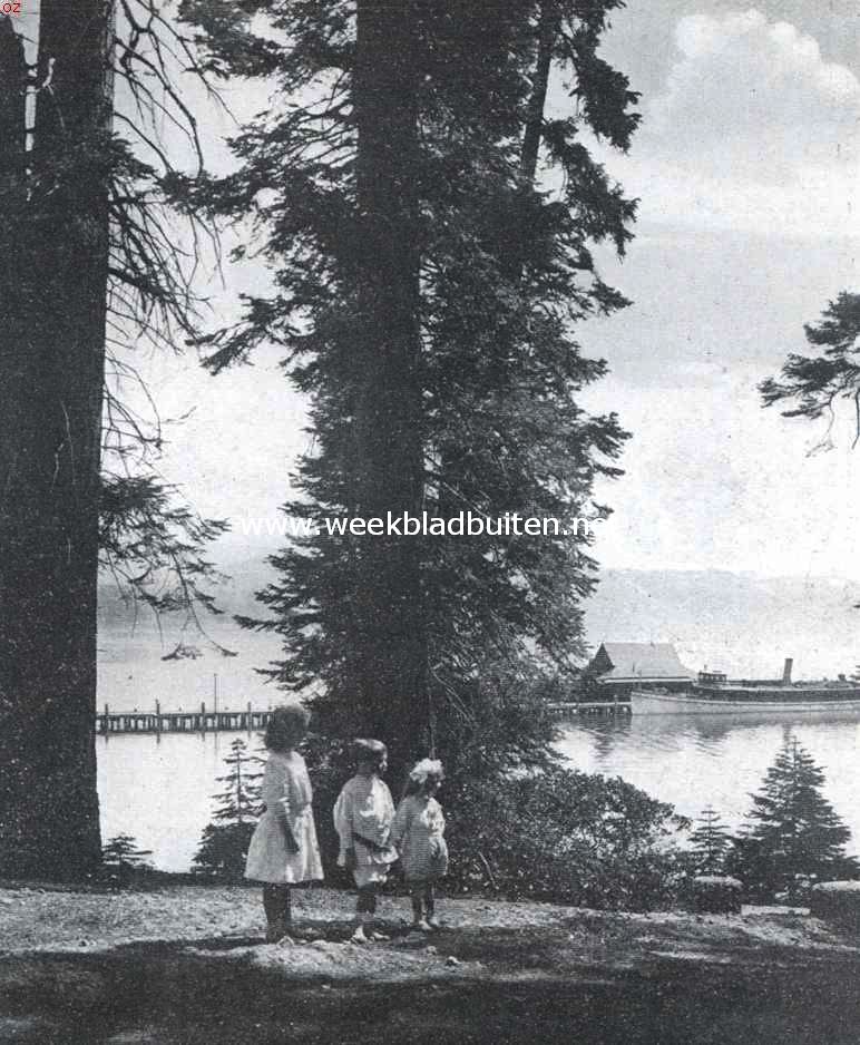 Californi. Het Tahoe-meer, in het oostelijk gedeelte van Californi, op de grens van den staat Nevada