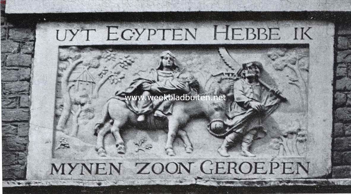 Over onze Amsterdamsche gevelsteenen. Gevelsteen in een der huizen aan het Begijnhof