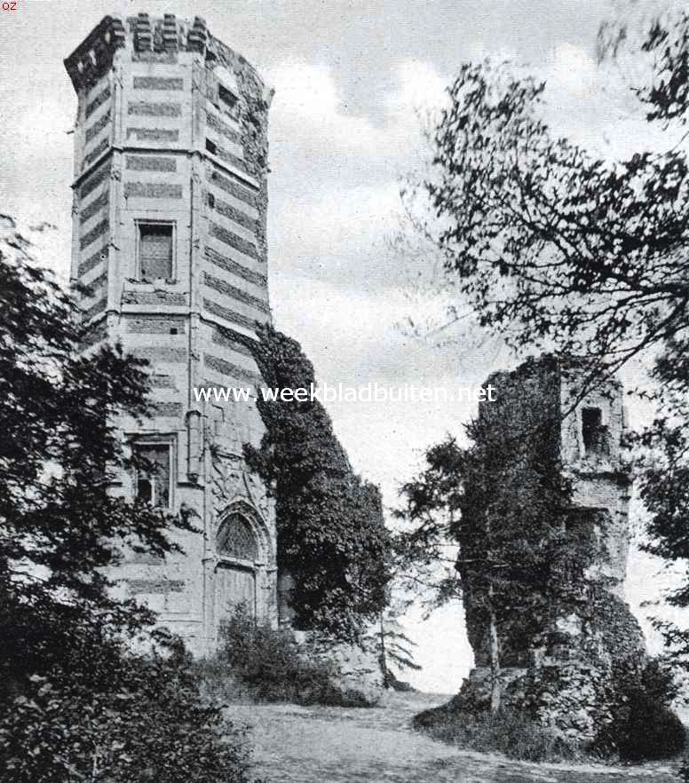 De omstreken van Parijs. Overblijfselen van het kasteel van Monfort
