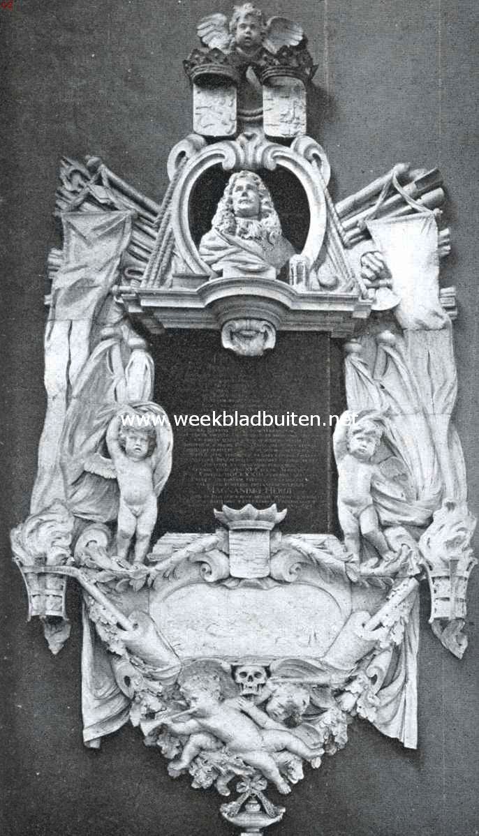 De Oude Kerk te Amsterdam. Grafsteen voor Isaac Sweers