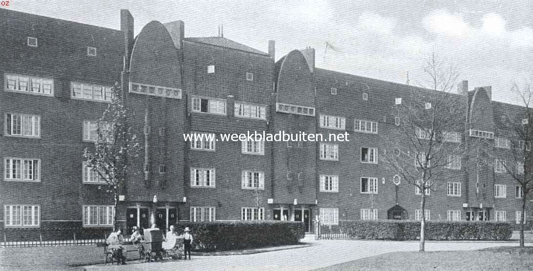 Het nieuwe Amsterdam. Woonhuizen aan het Spaarndammerplantsoen. Uit 