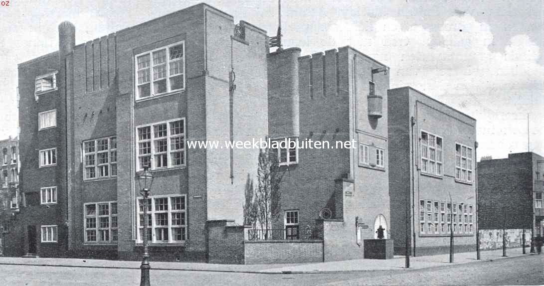 Het nieuwe Amsterdam. Schoolgebouw aan de Corn. Krusemanstraat. Uit 