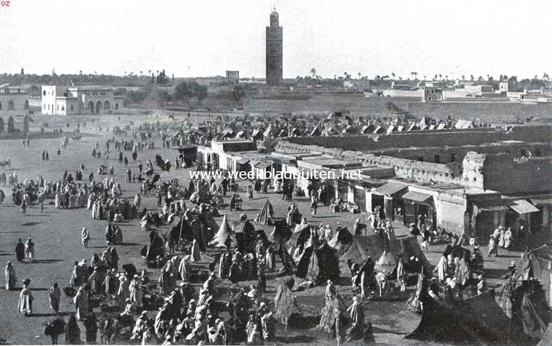 De vier voornaamste steden van Marokko, gezien door een Italiaan. Het Plein van den Dood te Marrakesj