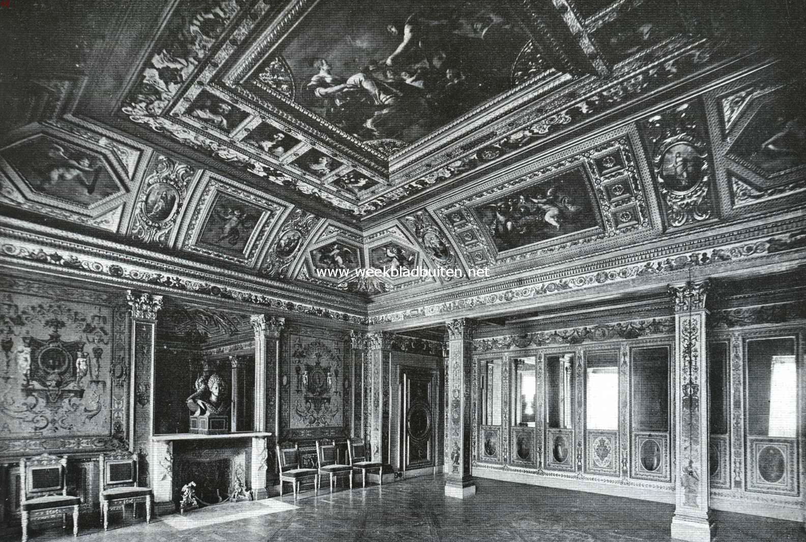 Paleizen in Parijs. De Salle du Livre d'Or in het Palais du Luxembourg
